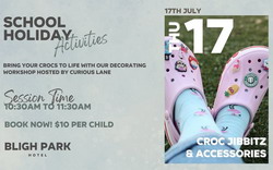 Croc Jibbitz and Accessories Workshop at Bligh Park Hotel