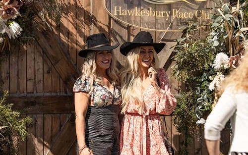 Ladies dressed Country style at Hawkesbury Race club