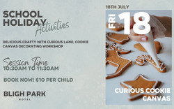 Curious Cookie Canvas at Bligh Park Hotel