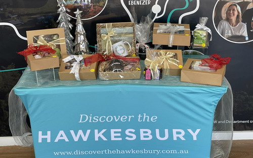 Table of gift boxes