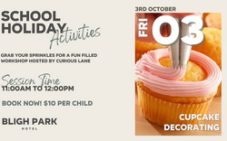 Cupcake decorating at Bligh Park Hotel