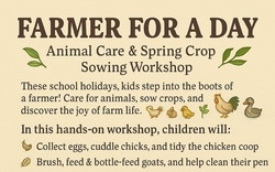 Farmer for a Day: Animal Care and Spring Crop Sowing Workshop