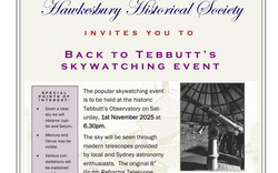 Back to Tebbutt's Skywatching Event