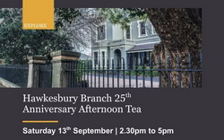 National Trust Hawkesbury Branch 25th Anniversary Afternoon Tea