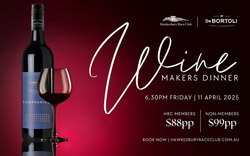 Winemakers Dinner at Hawkesbury Race Club