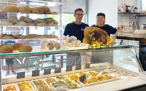 Sugar Glider owners at counter