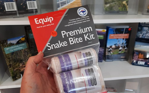 Snake bite kit buy at Hawkesbury Visitor Centre