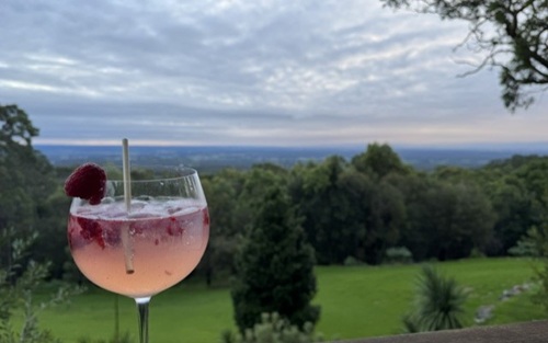 Cocktail with the view