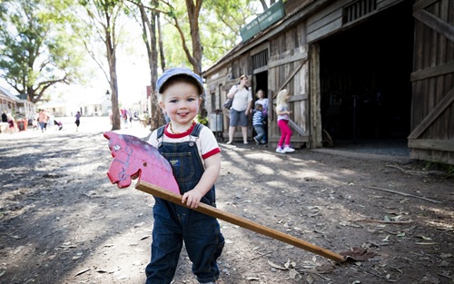 boy with hobby horse