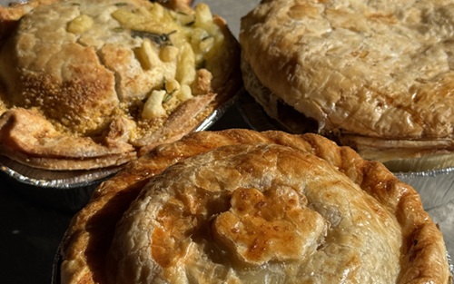 three pies