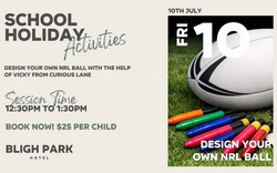 Design Your Own NRL Ball at Bligh Park Hotel