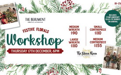 Festive Florals Workshop in The Beaumont